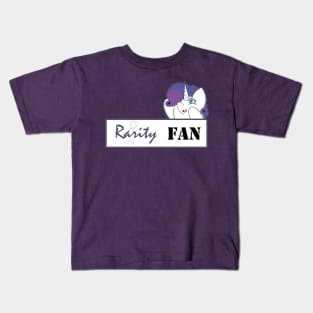 Rarity Fan Badge Kids T-Shirt